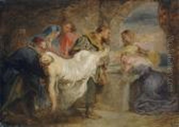 Christ Carried To The Tomb Oil Painting by Peter Paul Rubens