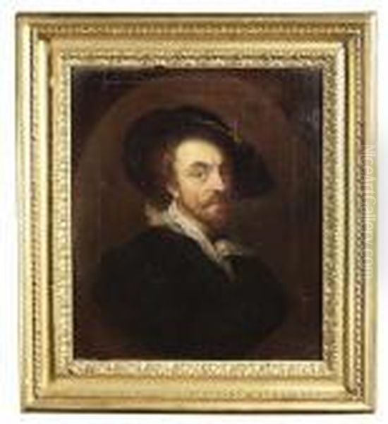 Self-portrait. Oil/canvas Oil Painting by Peter Paul Rubens