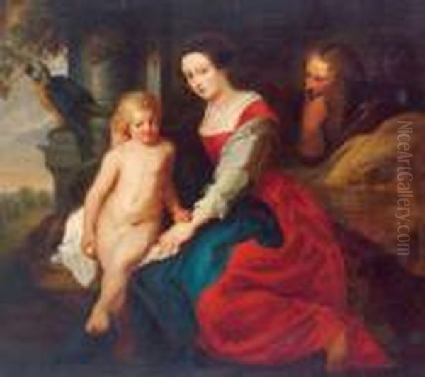 Sacra Famiglia Oil Painting by Peter Paul Rubens