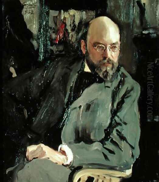 Portrait of Ilya Ostrouhov (1858-1929), 1902 Oil Painting by Valentin Aleksandrovich Serov