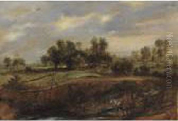 Landscape With A Wagon Oil Painting by Peter Paul Rubens