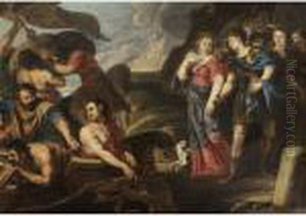 Partenza Di Enea Oil Painting by Peter Paul Rubens