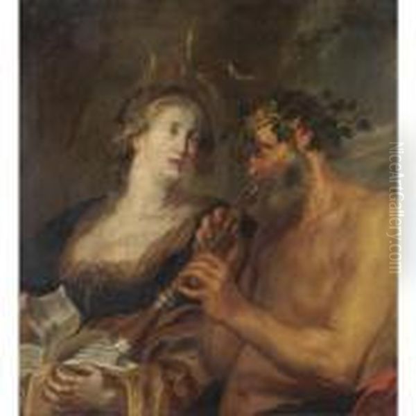 Pan E Siringa Oil Painting by Peter Paul Rubens