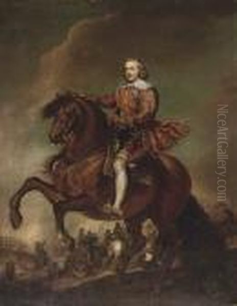 Portrait Of Philip Iv, On Horseback Oil Painting by Peter Paul Rubens