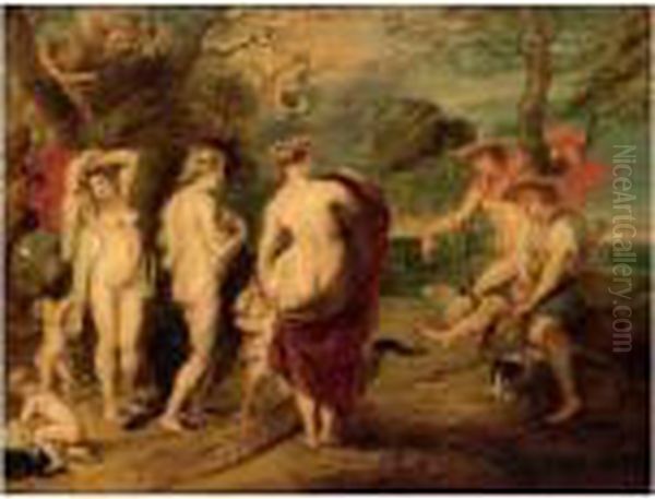 The Judgement Of Paris Oil Painting by Peter Paul Rubens