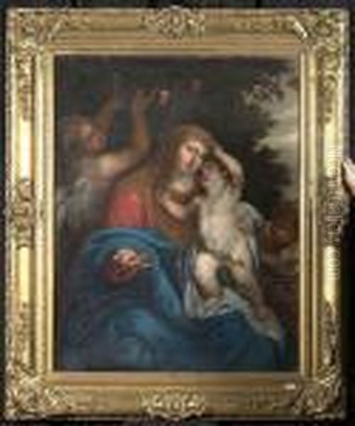 Madonna Mit Kind. Oil Painting by Peter Paul Rubens