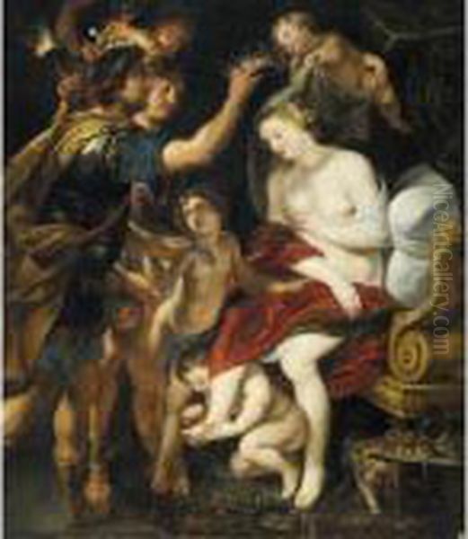 The Marriage Of Alexander And Roxanne Oil Painting by Peter Paul Rubens