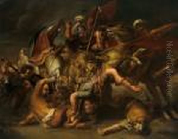 La Caccia Al Leone Oil Painting by Peter Paul Rubens