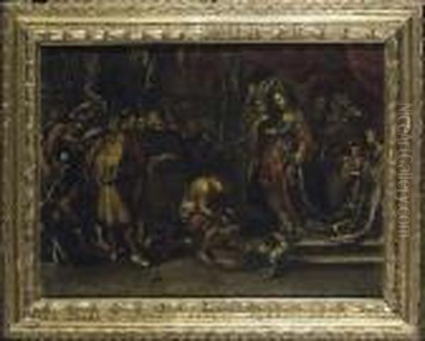 Banchetto Di Erode; E Salome E La Testa Di San Giovannibattista Oil Painting by Peter Paul Rubens