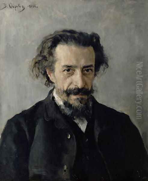 Portrait of Pavel Blaramberg (1841-1908) 1888 Oil Painting by Valentin Aleksandrovich Serov