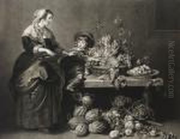 The Fruit Market Oil Painting by Peter Paul Rubens