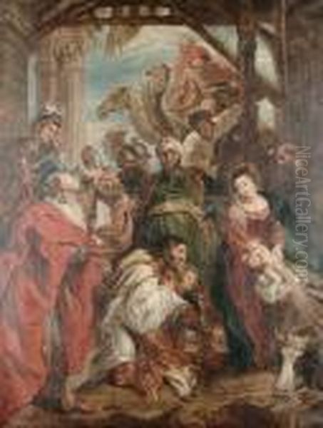 The Adoration Of The Magi Oil Painting by Peter Paul Rubens