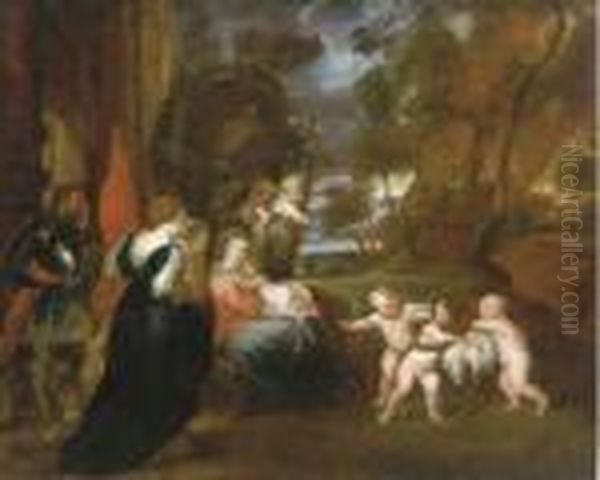 Rest On The Flight Into Egypt Oil Painting by Peter Paul Rubens