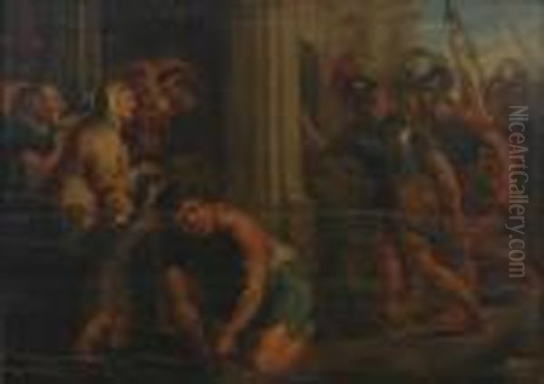 Untitled Scene With Figures Oil Painting by Peter Paul Rubens