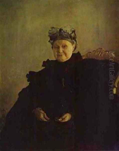 Portrait Of Maria Morozova 1897 Oil Painting by Valentin Aleksandrovich Serov