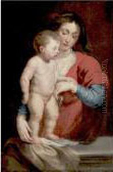 Virgin And Child Oil Painting by Peter Paul Rubens