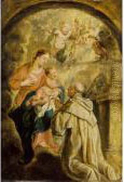 The Miracle Of Lactation Oil Painting by Peter Paul Rubens