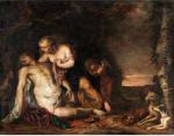 Venus And Adonis Oil Painting by Peter Paul Rubens