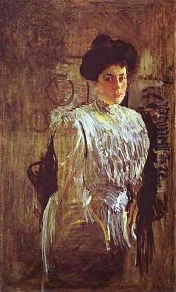 Portrait Of Margarita Morozova 1910 Oil Painting by Valentin Aleksandrovich Serov