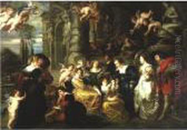 The Garden Of Love Oil Painting by Peter Paul Rubens