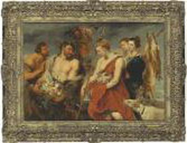 Diana's Return From The Hunt Oil Painting by Peter Paul Rubens