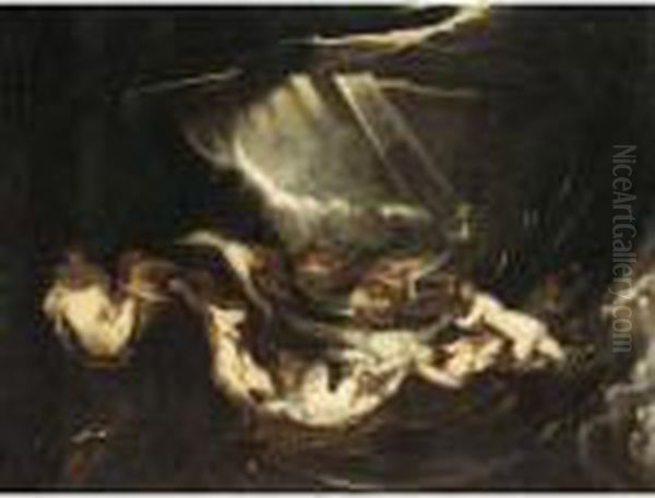 Hero And Leander Oil Painting by Peter Paul Rubens