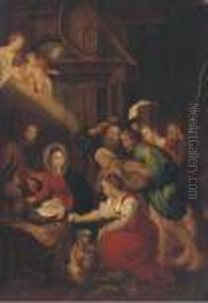 The Adoration Of The Shepherds Oil Painting by Peter Paul Rubens