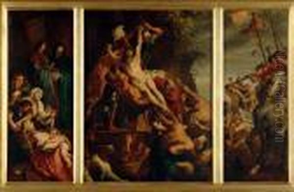 The Elevation Of The Cross Oil Painting by Peter Paul Rubens