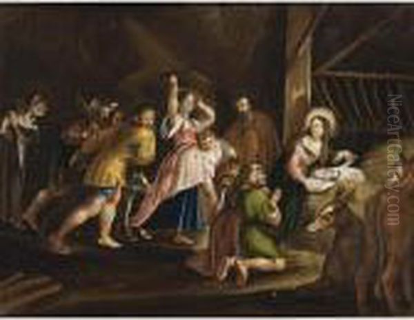 The Adoration Of The Shepherds Oil Painting by Peter Paul Rubens