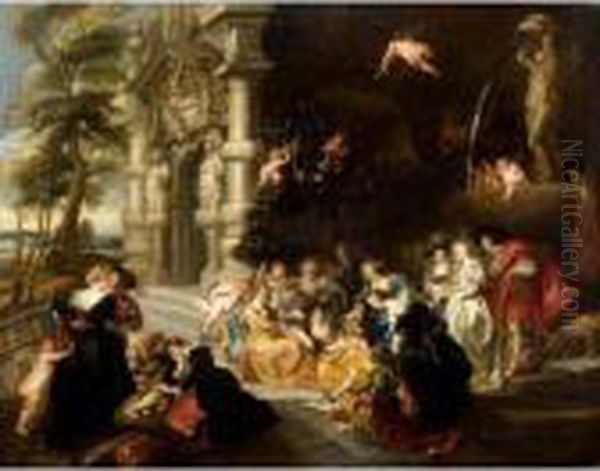 The Garden Of Love Oil Painting by Peter Paul Rubens