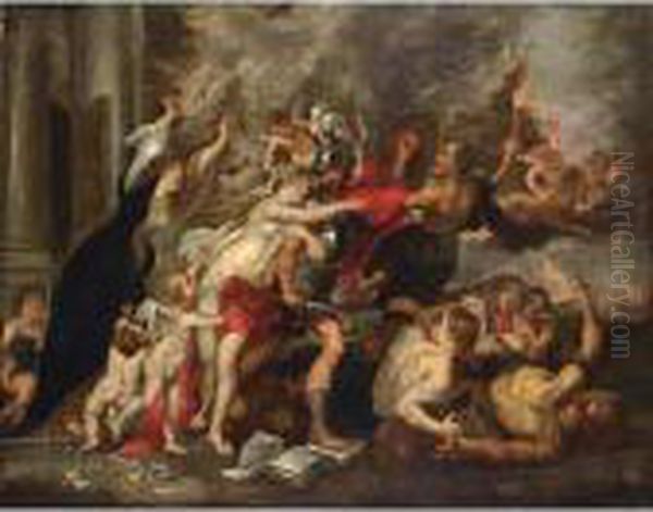 An Allegory Of War And Peace Oil Painting by Peter Paul Rubens