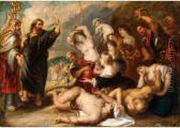 The Brazen Serpent Oil Painting by Peter Paul Rubens