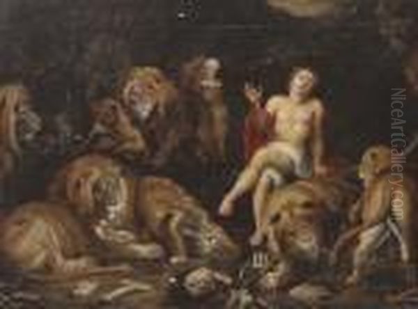 Daniel In The Lions' Den Oil Painting by Peter Paul Rubens