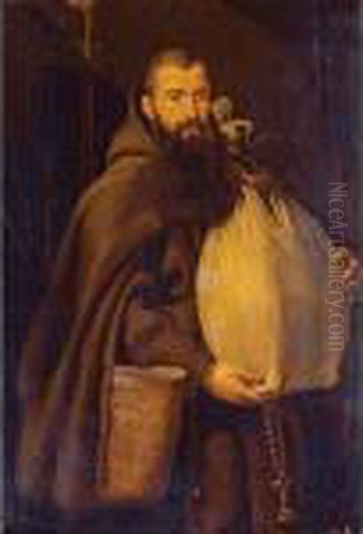 Saint Felix Of Cantalice Oil Painting by Peter Paul Rubens