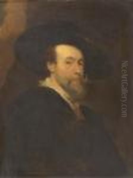 Portrait Of The Artist, Bust-length Oil Painting by Peter Paul Rubens