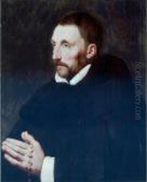 Portrait Of A Cleric, Thought To Be Padre De Buzzara Oil Painting by Peter Paul Rubens