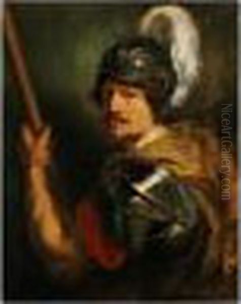 A Portrait Of A Man As The God Mars Oil Painting by Peter Paul Rubens