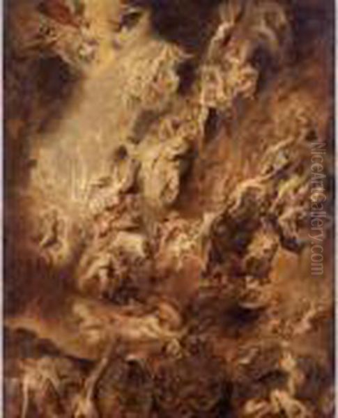 The Fall Of The Damned Oil Painting by Peter Paul Rubens