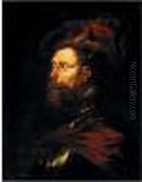 Portrait Of A Warrior Oil Painting by Peter Paul Rubens