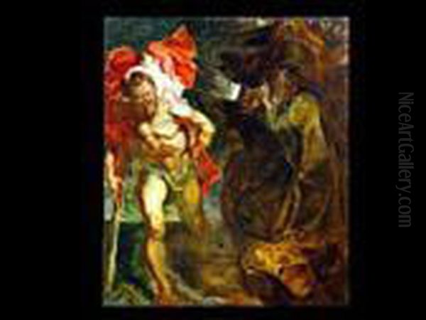 Der Hl. Christophorus Oil Painting by Peter Paul Rubens