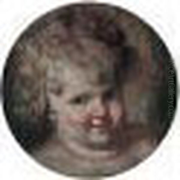 Head Study Of A Young Boy Oil Painting by Peter Paul Rubens