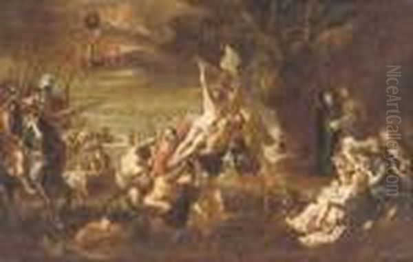 The Raising Of The Cross Oil Painting by Peter Paul Rubens