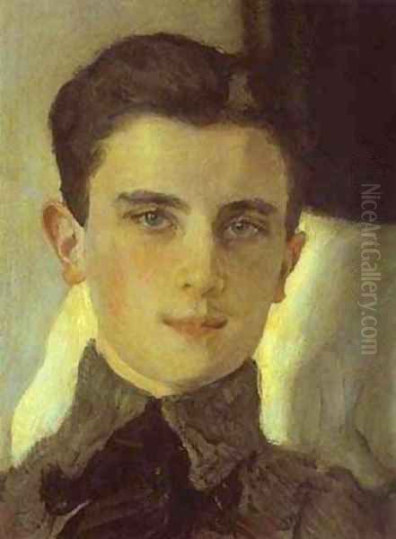 Portrait Of Count Felix Sumarokov Elstone Later Prince Yusupov Detail 2 1903 Oil Painting by Valentin Aleksandrovich Serov