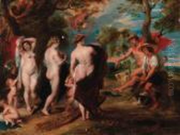 The Judgement Of Paris Oil Painting by Peter Paul Rubens