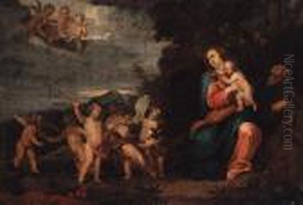 The Rest On The Flight Into Egypt Oil Painting by Peter Paul Rubens