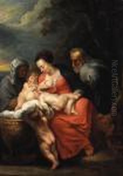 The Holy Family Oil Painting by Peter Paul Rubens