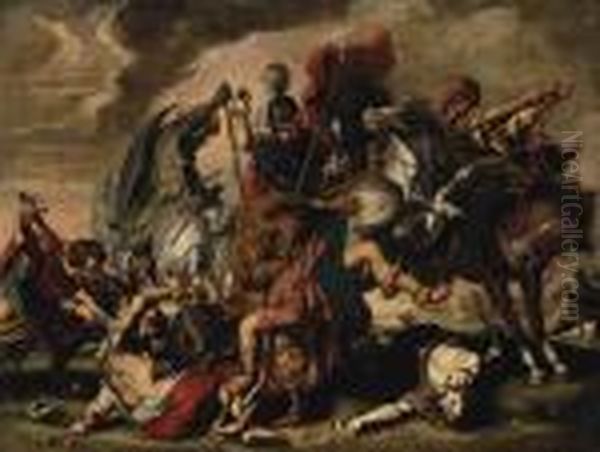 A Lion Hunt Oil Painting by Peter Paul Rubens