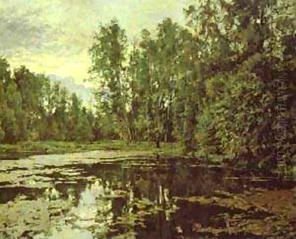 The Overgrown Pond Domotcanovo 1888 Oil Painting by Valentin Aleksandrovich Serov