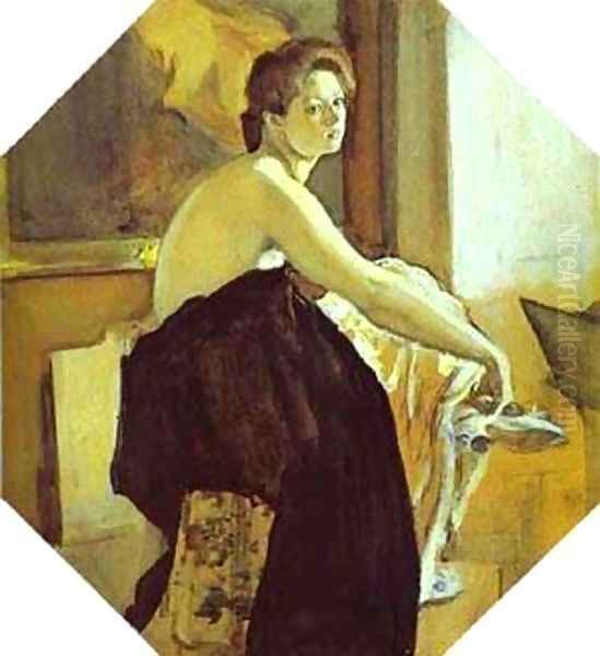 Model 1905 Oil Painting by Valentin Aleksandrovich Serov