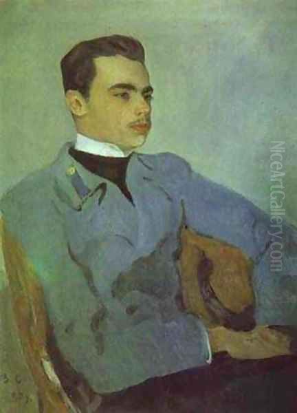 Portrait Of Count Nikolay Sumarokov Elstone 1903 Oil Painting by Valentin Aleksandrovich Serov